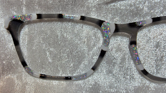 Silver Tinsel Drip Tort