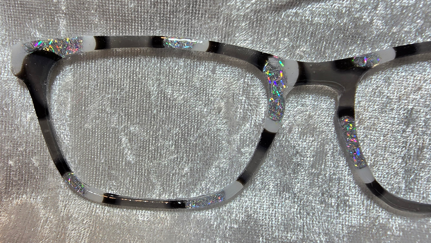 Silver Tinsel Drip Tort