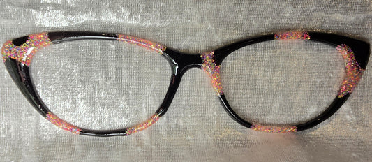 Black + Salmon Pink Tort