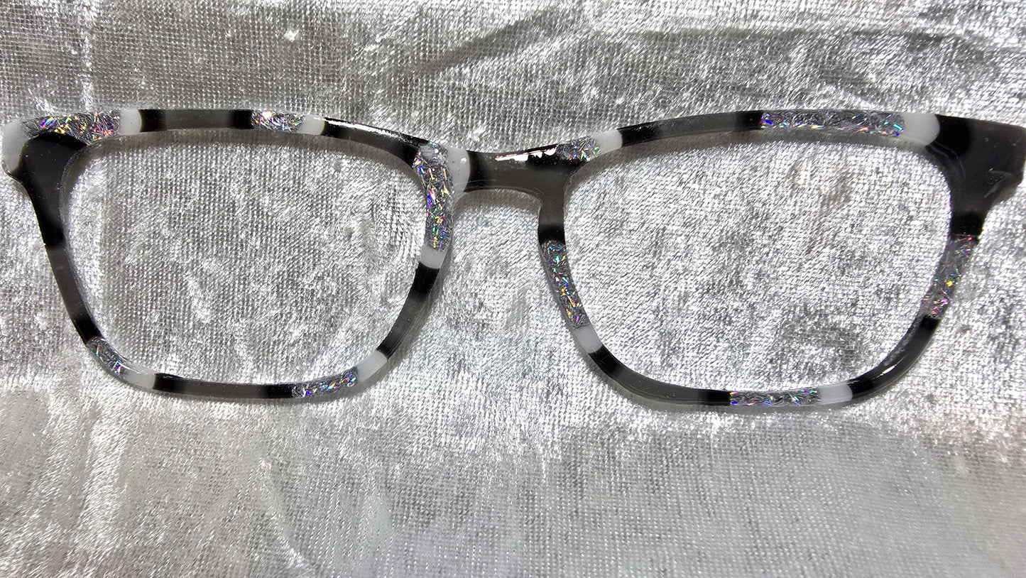 Silver Tinsel Drip Tort